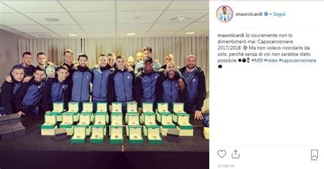 icardi rolex tarocchi squadra|Inter, Icardi festeggia il titolo di capocannoniere: un rolex per tutti.